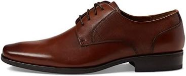 Florsheim Jackson Cap Toe Oxford Formal Shoe for Men - Leather Upper with Man-Made Lining, Snipped Toe, and Blind Eyelets, Cognac, 10.5 M (D)