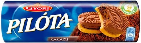 Pilota Biscuits Filled with Cocoa Cream 180 G - Authentic Hungarian (Pack of 1)