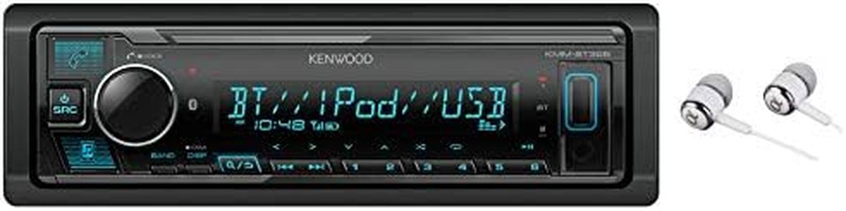 Kenwood Bluetooth USB MP3 WMA AM/FM Digital Media Player Dual Phone Connection Pandora Car Stereo Receiver/Free Alphasonik Earbuds