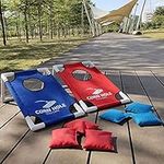 BLOSUM Bean Bag Toss Game - Collapsible Cornhole-Portable Lightweight Corn Hole Set Cornhole Game Set, for Aged 8-80