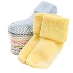 VWU 6 Pack Baby Socks with Grips To