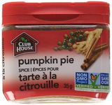 Club House, Quality Natural Herbs & Spices, Pumpkin Pie Spice, Plastic Can, 35g