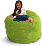 ULTIMATE SACK 3ft Bean Bag Chair, Oversize Bean Bag Chair for Adults, Comfy Chair Bean Bag Couch Lounge Sofa Loveseat Furniture | Lime Fur