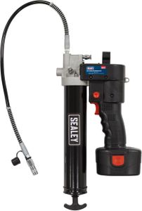 Sealey 12V Cordless Grease Gun – Portable Battery-Powered Tool