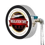 MRPAPA 2 Inch Pipe Insulation Wrap Tape, Foam Pipe Insulation 2 inchx32.8Ft Outdoor Foam and Foil Pipe Wrap Insulation Tape Self Adhesive for Winter Freeze Protection