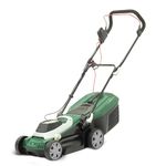 Webb Supreme WEER33RR Electric Rotary Lawnmower with Rear Roller, 5 Cutting Heights, 33cm 13 inch Cutting Width, 1200w Motor, 12 Metre Cable and 30L Collection Bag - 3 Year Guarantee