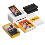 KODAK Dock Plus 4x6'' Photo Printer, Docking & Bluetooth Smartphone Printer for iPhone & Android, Instant Color Prints, 4PASS Dye Sublimation (Printer + 50 Sheets)