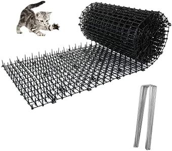 Cat Scat Mat with Spikes 12in x 13ft Scat Mat for Cat Indoor, Cat Repellent Mats Anti-Cats Deterrent Mat Prickle Strips Home Spike Deterrent for Outdoor Garden Window Sofa, Black