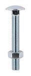 TIMCO BZP Carriage Bolt with Hex Nut - M12 x 300 - Zinc - Box of 10