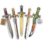 Liontouch Sword Set for Kids | Contains Five Foam Toy Swords in for Children – Fantasy Dragon, King Lion, Prince, Skull Pirate & Norse Viking | Safe Weapons & Battle Armor