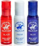Beverly Hills Polo Club Men's Body Spray Collection Gift Set Featuring Luxury Designer Cologne Scents for Long Lasting Freshness BHPC 3 oz 3 Count (White)