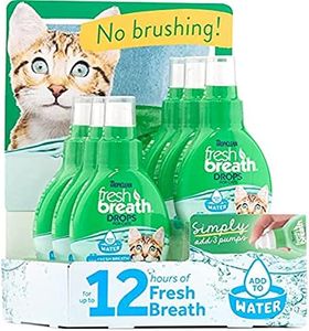 TropiClean Fresh Breath No Brushing Teeth Cleaning Dental Health Water Additive Solution for Dogs 6 piece display