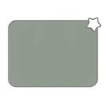 Minifolk Single Silicone kids Star Table Mat in Thyme | Baby Toddler Placemat | Non Slip Mat | Mess free | Dishwasher safe