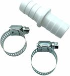 JAM2DAY Connector for Washing Machine/Dishwasher Outlet Drain Hose Including Clips