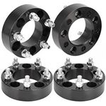 JiiinMiiin 1.5inch (38mm) 5x4.5 Wheel Spacers 5 Lug Wheel Adapters with 82.5mm Bore & 1/2-20 Studs, Fit forJeep Wrangler TJ YJ Grand Cherokee Ford Explorer Mustang Ranger - Black