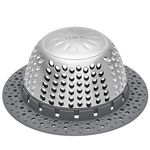 LEKEYE Drain Hair Catcher/Bathtub Drain Cover/Drain Protector for Pop-Up & Regular Drains(Patented Product)