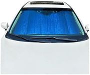 Formosa Covers - Sturdy Plasma Coated Car Windshield Sun Shade Blocks UV Rays - Visor Style Sun Protector Keep Your Vehicle Cool and Reduce Interior Heat (54" W x 30.5" H)