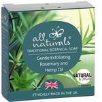 All Naturals, Soap Bar for Men for Hand, Face and Body | 100% Natural Organic with Virgin Coconut Oil, Soothing Cocoa Butter, Aromatherapy Essential Oils 100g (Rosemary)