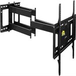 FORGING MOUNT Long Extension TV Mount, Dual Articulating Arm Full Motion Wall Mount TV Bracket with 43 inch Long Arm,Fits 50 to 90 Inch Flat/Curve TVs, Holds up to 165 lbs,VESA 600x400mm Compatible