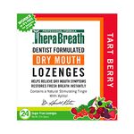 TheraBreath Dry Mouth ZINC Lozenges, Tart Berry Flavor, 24 Lozenges