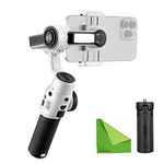 Zhiyun Smooth 5S Gimbal for Smartphone iPhone Gimbal Stabilizer for Video Gimbal for iPhone 14 Pro Max 13 12 SE2 Xs X SE 8 7 Plus 3-axis Handheld Phone Gimble w/Focus Pull & Zoom Capability - White