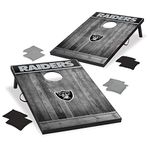 Wild Sports 2'x3' MDF Wood NFL Oakland Raiders Cornhole Set - Grey Wood Design