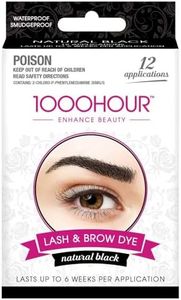 1000 HOUR Eyelash and Brow Dye Kit, Black, 72 g