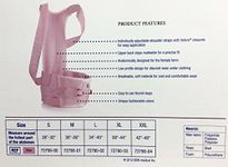 FLA Orthopedics Posture Control Brace for Women, Rose, Large