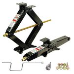 PEAKTOW J0603 7500 lb. 24" RV Stabilizer Scissor Jack W/Handle Socket Screws 2PK