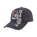 Concept One Death Note Dad Hat, Cotton Adjustable Baseball Cap with Curved Brim, Black, One Size, Black, One size