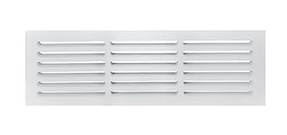 Snug Vent - 3/4 x 8 x 26 Inch Sturdy MDF Cold Air Return Grill - Wood Wall Vent for Home Improvement - Primed White and Ready to Paint - Flexible Install Options