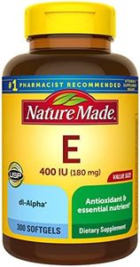 Nature Made Vitamin E dl-Alpha, 400IU, 300 Softgels