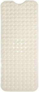 Texdesign Large Long Non Slip Bathroom Bath Mat for Tub and Shower Pearl White