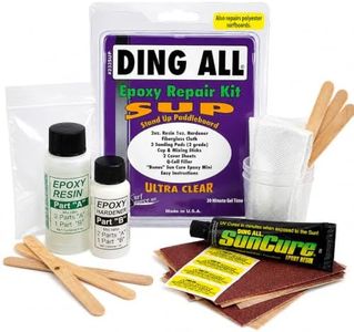 Ding All Super Stand Up Paddle Board (SUP) Epoxy Repair Kit with a Superior, Eco-Friendly and Non Yellowing Formula for Small to Medium Ding Repairs