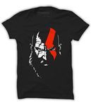 Quote Marshals God of War Round Neck Black Cottan T-Shirt for Men's S