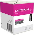 AeroSwab Non-Sterile Gauze Swabs 7.5cm x 7.5cm, Pack of 100, Pink