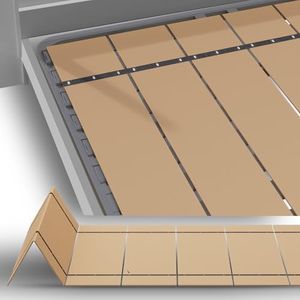 Imperijade® King Size (76 x 80 in) Heavy Duty Bed Panels Foldable Box Spring, Bunkie Board, Bed Support Slats | Modular Portability Design, Easy Setup, Foldable