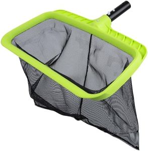 Sepetrel Swimming Pool Leaf Skimmer Net,Reinforced Frame Deep Rake Net