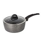 Tower T81217 Cerastone Forged Saucepan with Non-Stick Coating and Soft Touch Handle, Graphite, 18 cm