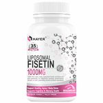 HAYER Liposomal Fisetin Supplement 1200mg With Quercetin, High Strength 99.98%+ Highly Purified and Bioavailable Senolytic Activator Supports longevity, Healthy Aging, And Good Health-30 Tablets