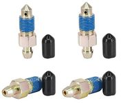 Dsnaduo 4-Piece Speed Bleeder Kit with Dust Caps - M10x1.0-35.4mm, H9410-4, 107392, 639560