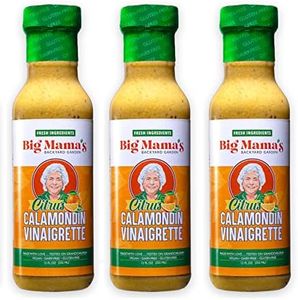 Big Mama's Citrus Calamondin Vinaigrette, Vegan & Gluten-Free Salad dressing, 12 Oz (Pack of 3)