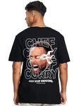 Darkbuck Stephen Curry Oversized T Shirt for Men and Women Drop Shoulder Loose Baggy Fit Unisex Pure Cotton T-Shirt (S) Black