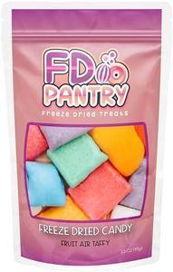 Freeze Dried Air Taffy Crunch Candy - Variety Fruit Flavors, 3.5oz | Strawberry, Melon, Cherry, Raspberry, Orange, Grape, Mystery | Crunchy Snack Sour Treat, Gift