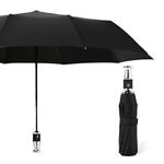 Valkyrin Rolls Royce Automatic Open Golf Umbrella, Extra Large Oversize Windproof Waterproof Stick Umbrellas for Rain Umbrella for Men, Women, Kids and Family (BLACK)