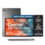 Lenovo Idea Tab Pro Gen 2 with Pen Plus {Smartchoice} 13" Display, 3.5K Resolution, 144Hz Refresh | 8GB, 256GB | Snapdragon 8s Gen 4 | 10200mAh, 4 JBL Speakers, USB 3.0 with DP-Out, Wi-Fi 7, Luna Grey