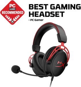 HyperX Cloud Alpha Gaming Headset – Over-Ear Wired with Mic