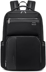 Arctic Hunter Nylon Laptop Backpack for Men Women 5 Zipper Compartments 20L 15.6" Laptop Pocket Shockproof Water-repellent Anti-theft Organizers for Travel Office Commuting (Black)