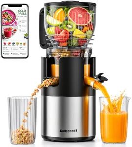 Godspeeds Juicer Machines with 5.8" Large Feed Chute, Slow Masticating Cold Press Juicer for Whole Fruits & Vegetables, Easy to Clean Design, High Juice Yield Home Juicer for Daily Wellness