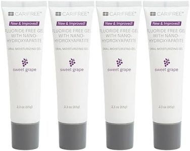 CariFree Fluoride Free Gel, Sweet Grape Flavor, Nano Hydroxyapatite Toothpaste, Neutralizes pH, Freshens Breath & Moistens Mouth, Dentist Recommended for Oral Care (2.3 Ounce (Pack of 4), Sweet Grape)